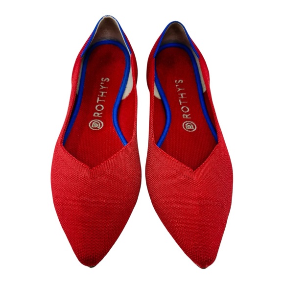 Rothy's The Point in Bright Red Women's Flats Size 10.5 - Picture 10 of 10